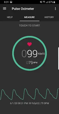 Pulse Oximeter - Beat & Oxygen android App screenshot 1