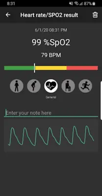 Pulse Oximeter - Beat & Oxygen android App screenshot 2